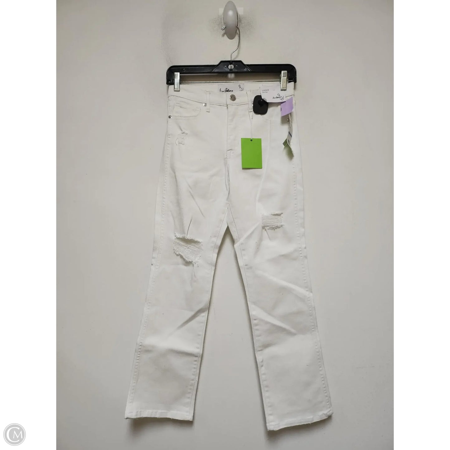 Jeans Skinny By Sam Edelman In White Denim, Size: 2