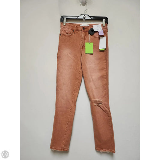 Jeans Skinny By Sam Edelman In Orange Denim, Size: 2