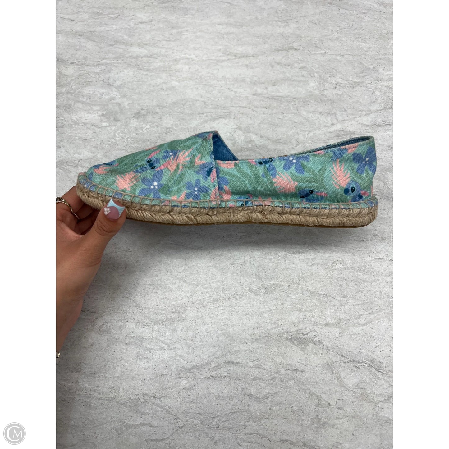 Shoes Flats By Walt Disney In Blue & Green, Size: 8