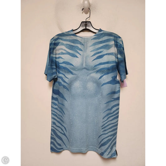 Top Short Sleeve Basic By Walt Disney In Blue, Size: S