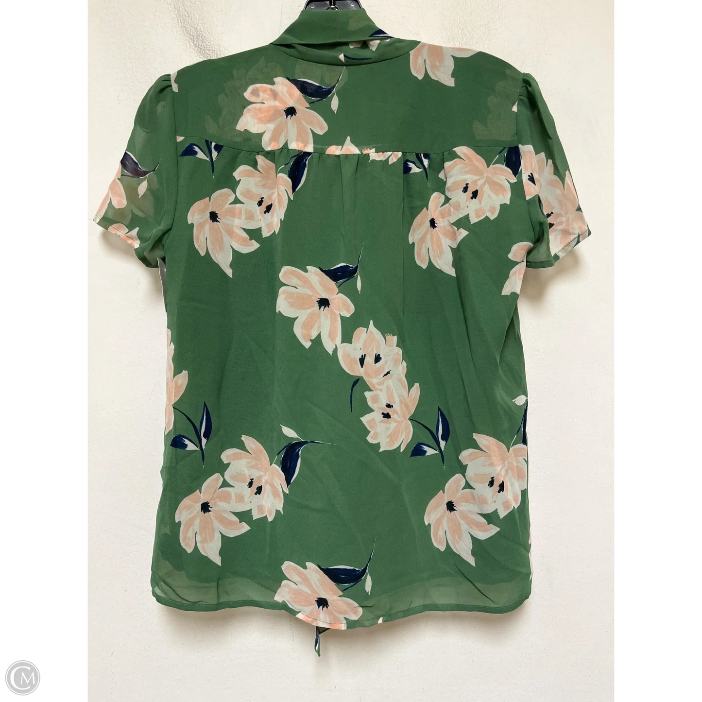 Top Sleeveless By Ann Taylor In Green & Pink, Size: Xs