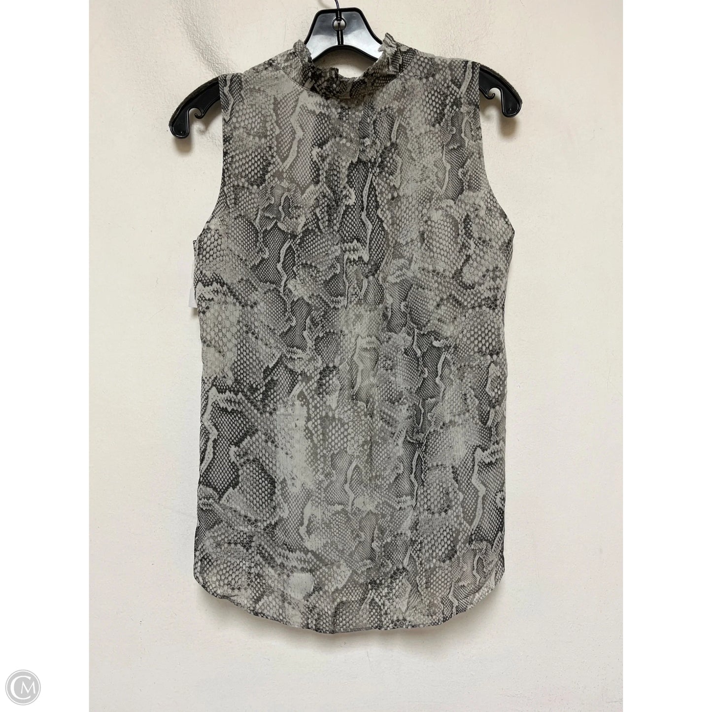 Top Sleeveless By White House Black Market In Snakeskin Print, Size: Xs