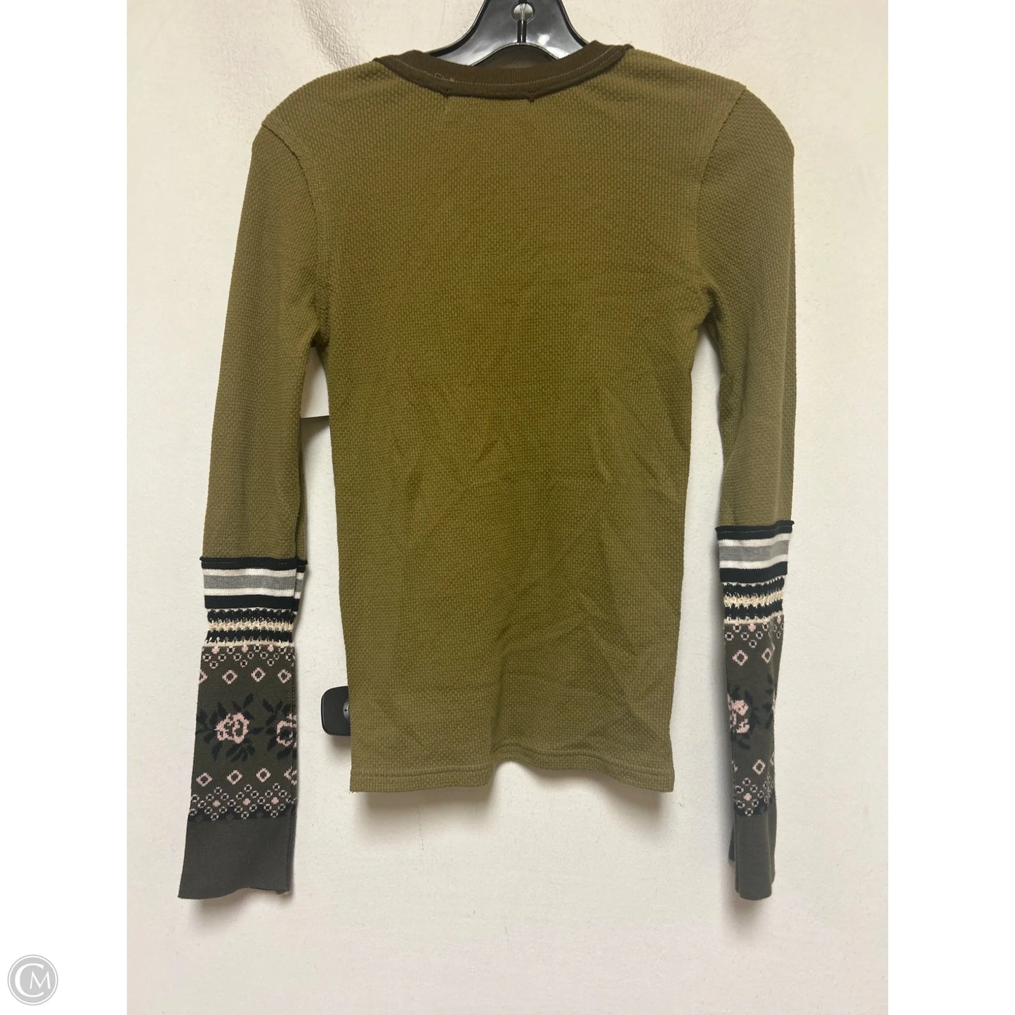 Top Long Sleeve By We The Free In Green, Size: Xs