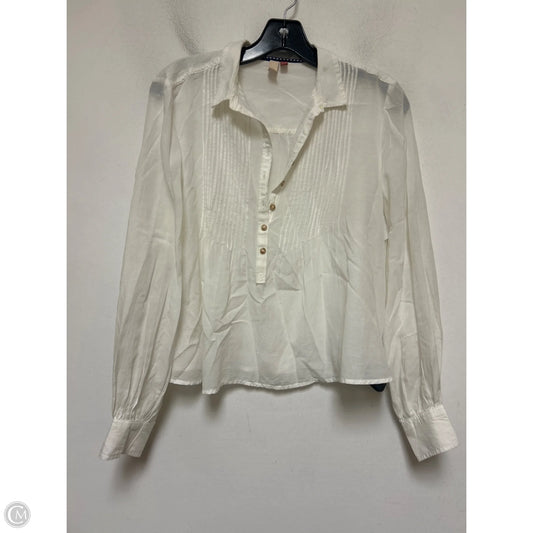 Top Long Sleeve By Pilcro In White, Size: Xs
