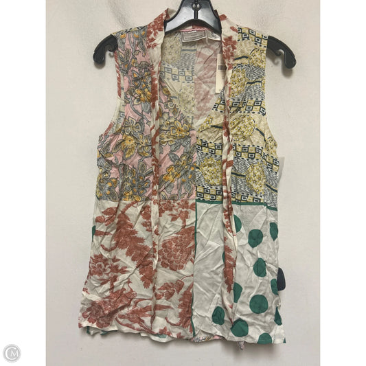 Top Sleeveless By Anthropologie In Multi-colored, Size: Xs