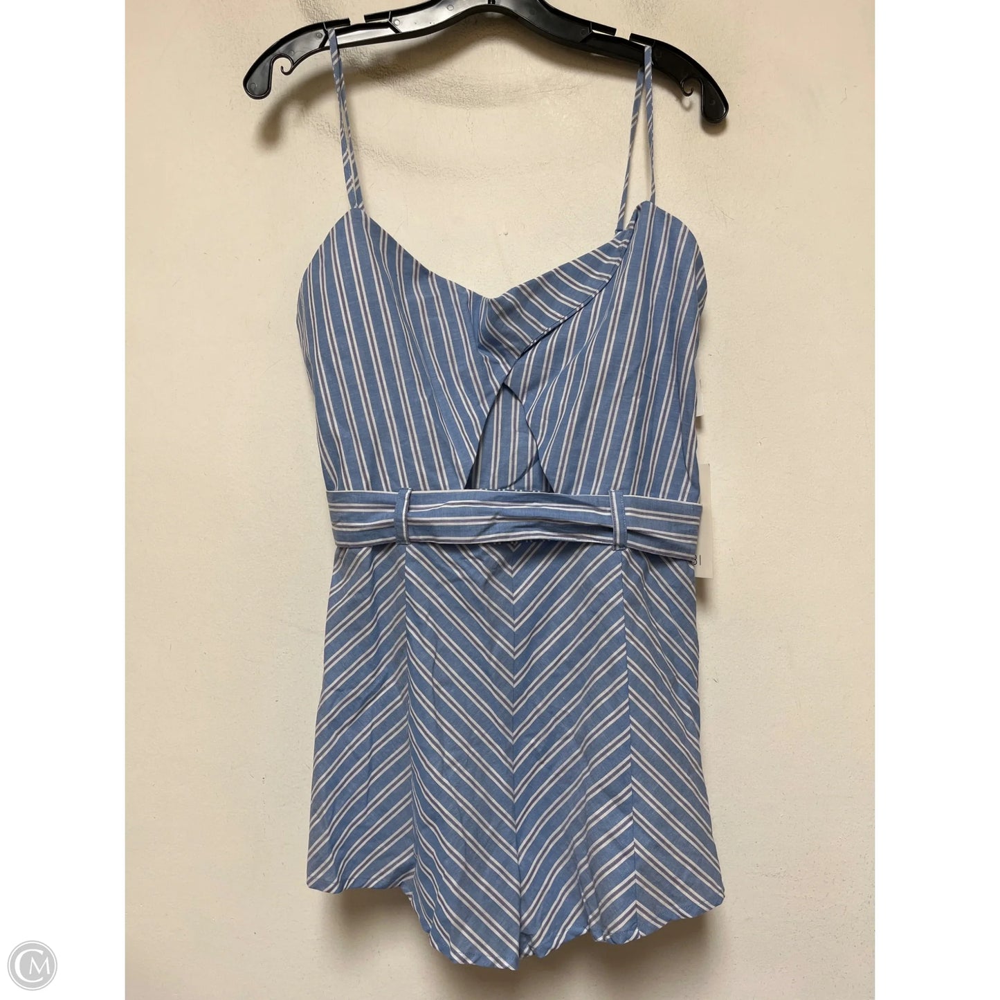 Top Sleeveless By Tobi In Striped Pattern, Size: L