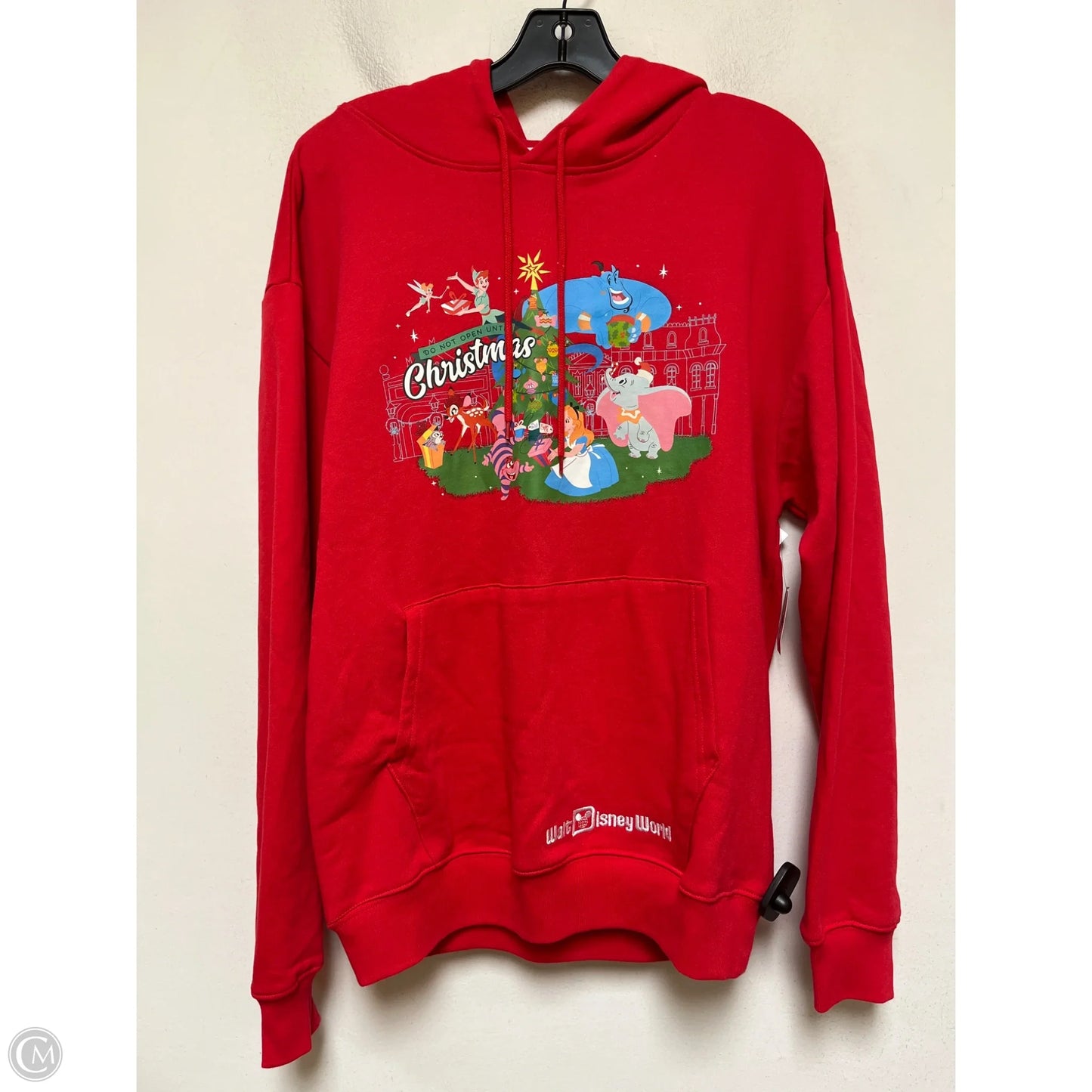 Sweatshirt Hoodie By Walt Disney In Red, Size: S
