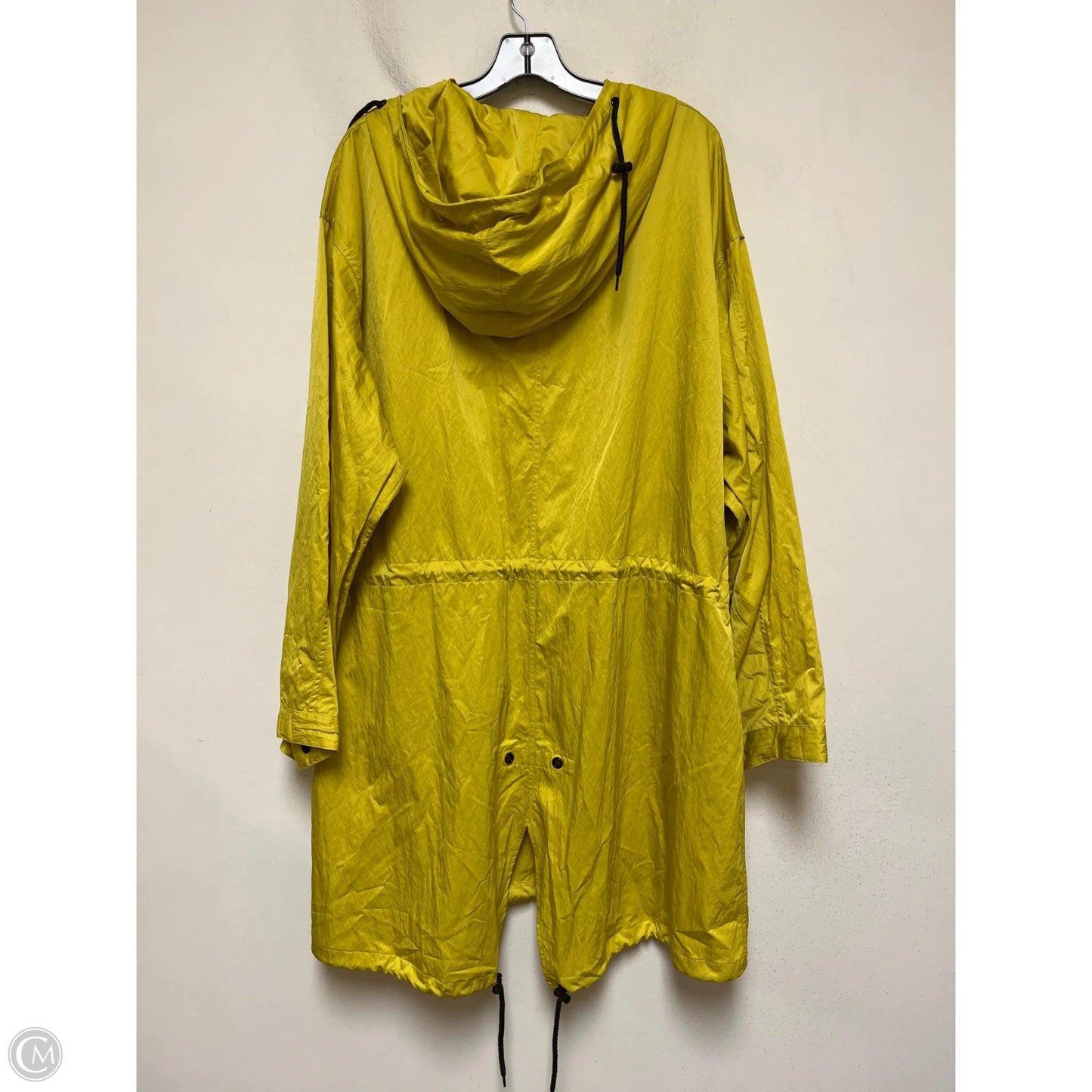 Jacket Windbreaker By Clothes Mentor In Chartreuse, Size: L
