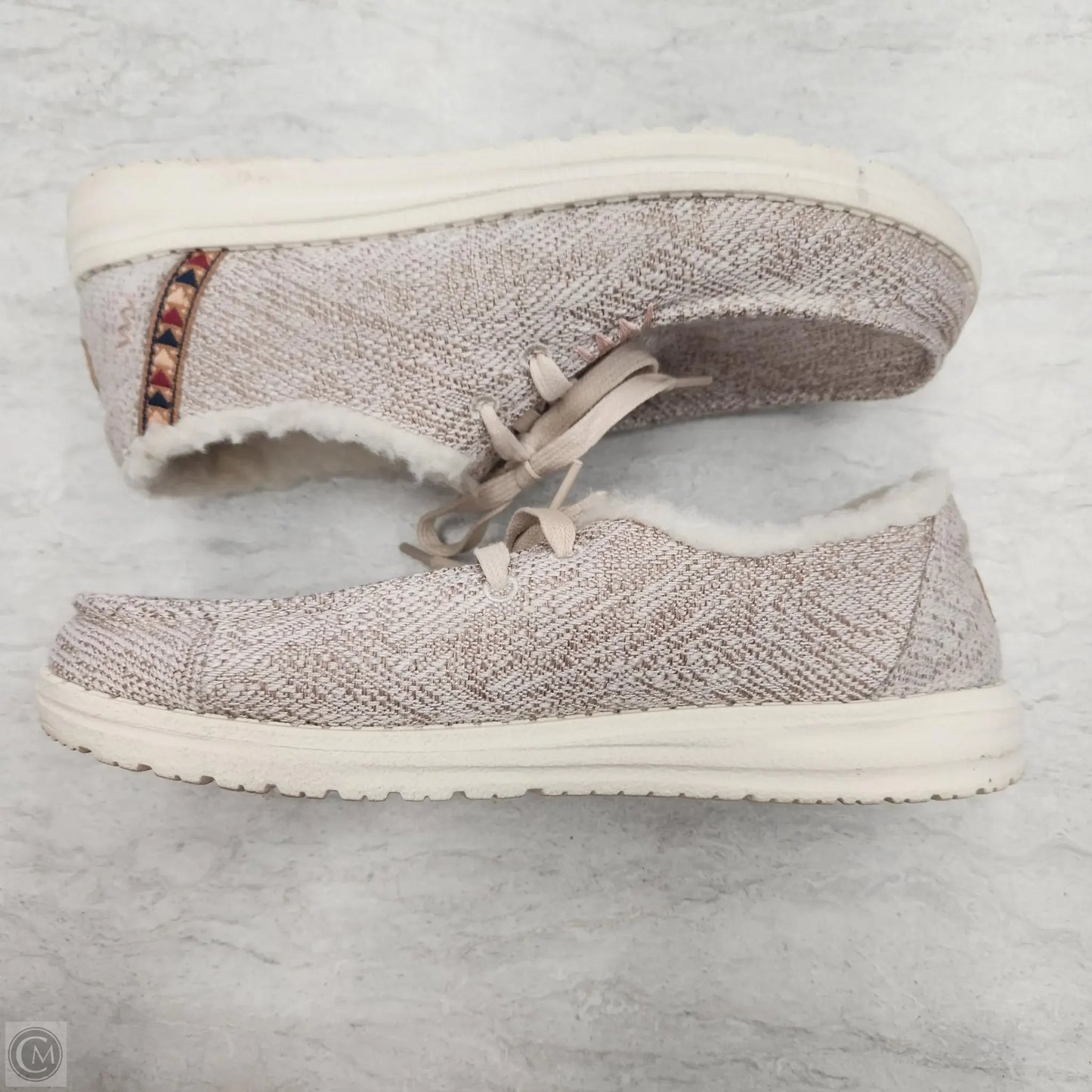 Shoes Flats By Hey Dude In Tan, Size: 7