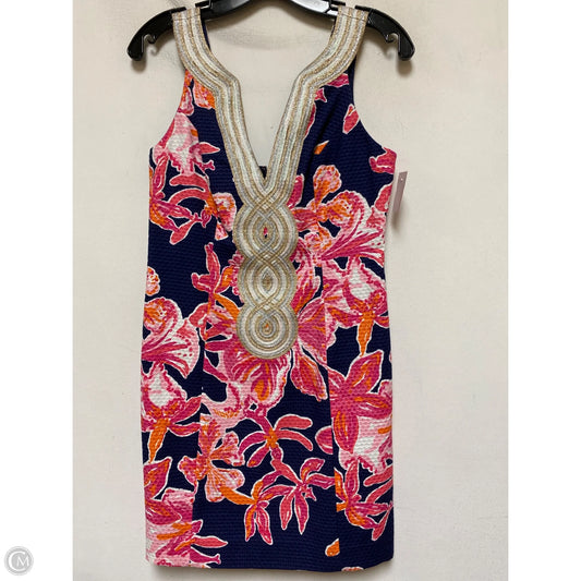 Dress Designer By Lilly Pulitzer In Blue & Pink, Size: 2