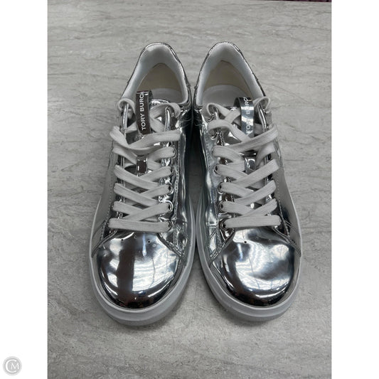 Shoes Designer By Tory Burch In Silver, Size: 8