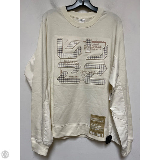 Top Long Sleeve By Walt Disney In Cream, Size: M