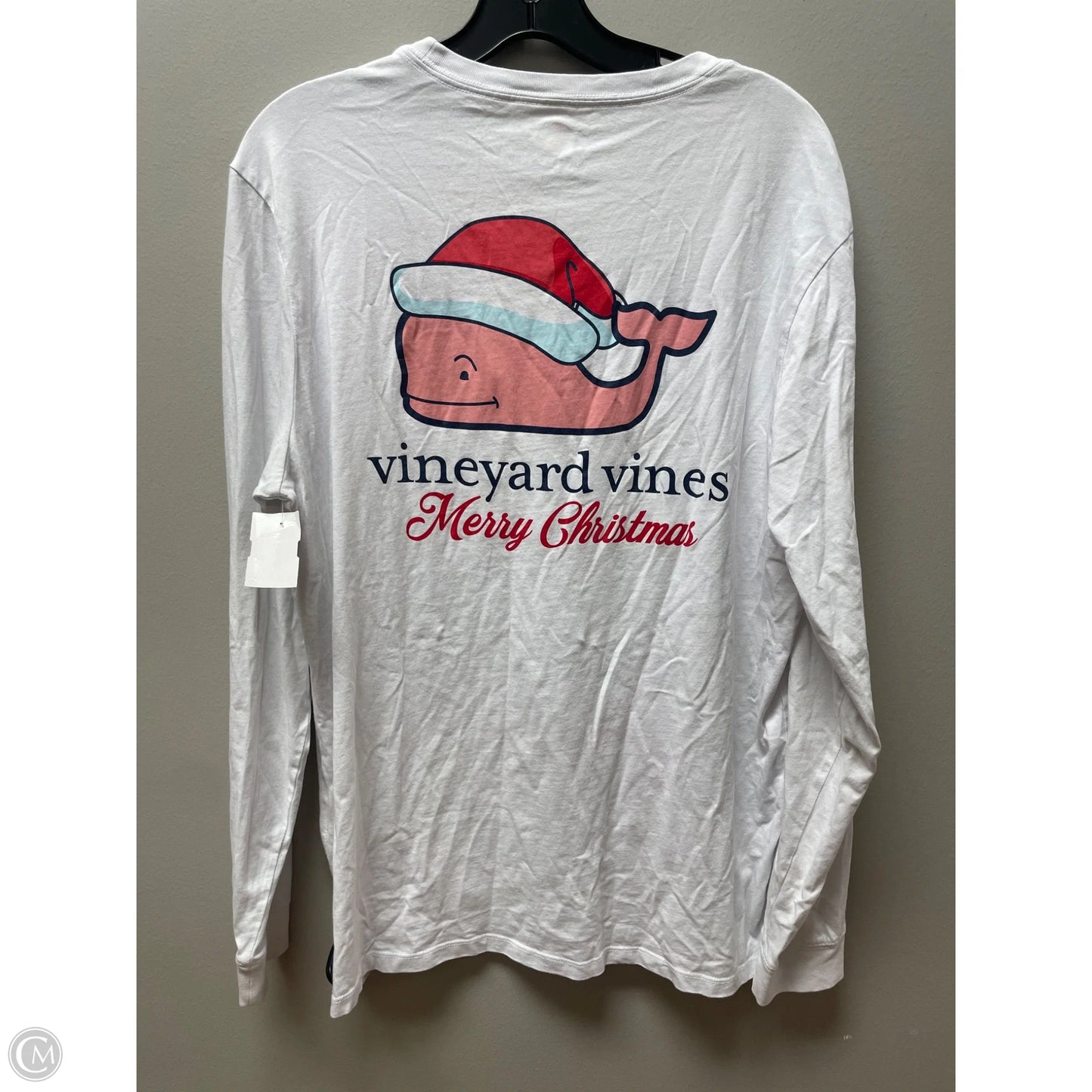 Top Long Sleeve Basic By Vineyard Vines In White, Size: M