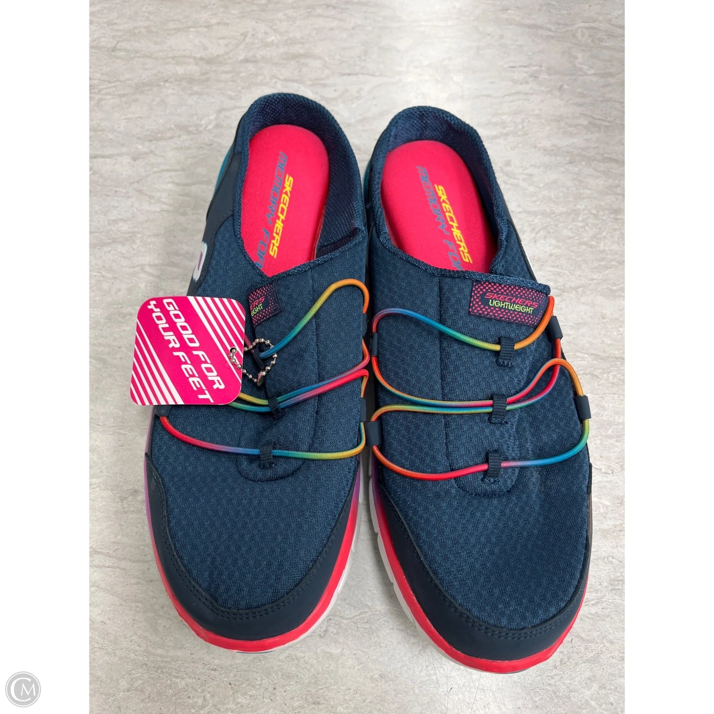 Shoes Flats By Skechers In Blue, Size: 9.5