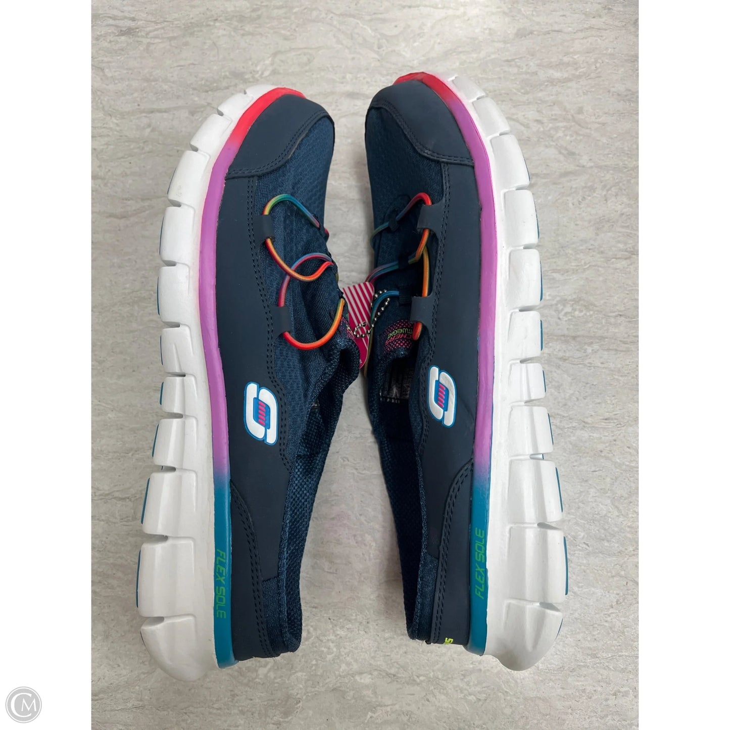 Shoes Flats By Skechers In Blue, Size: 9.5