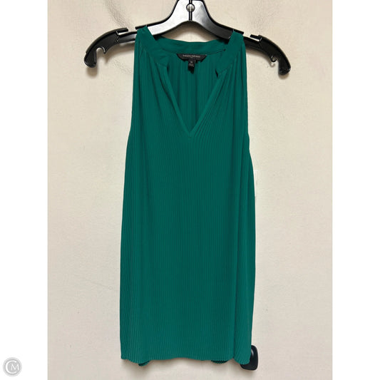 Top Sleeveless By Banana Republic In Green, Size: M