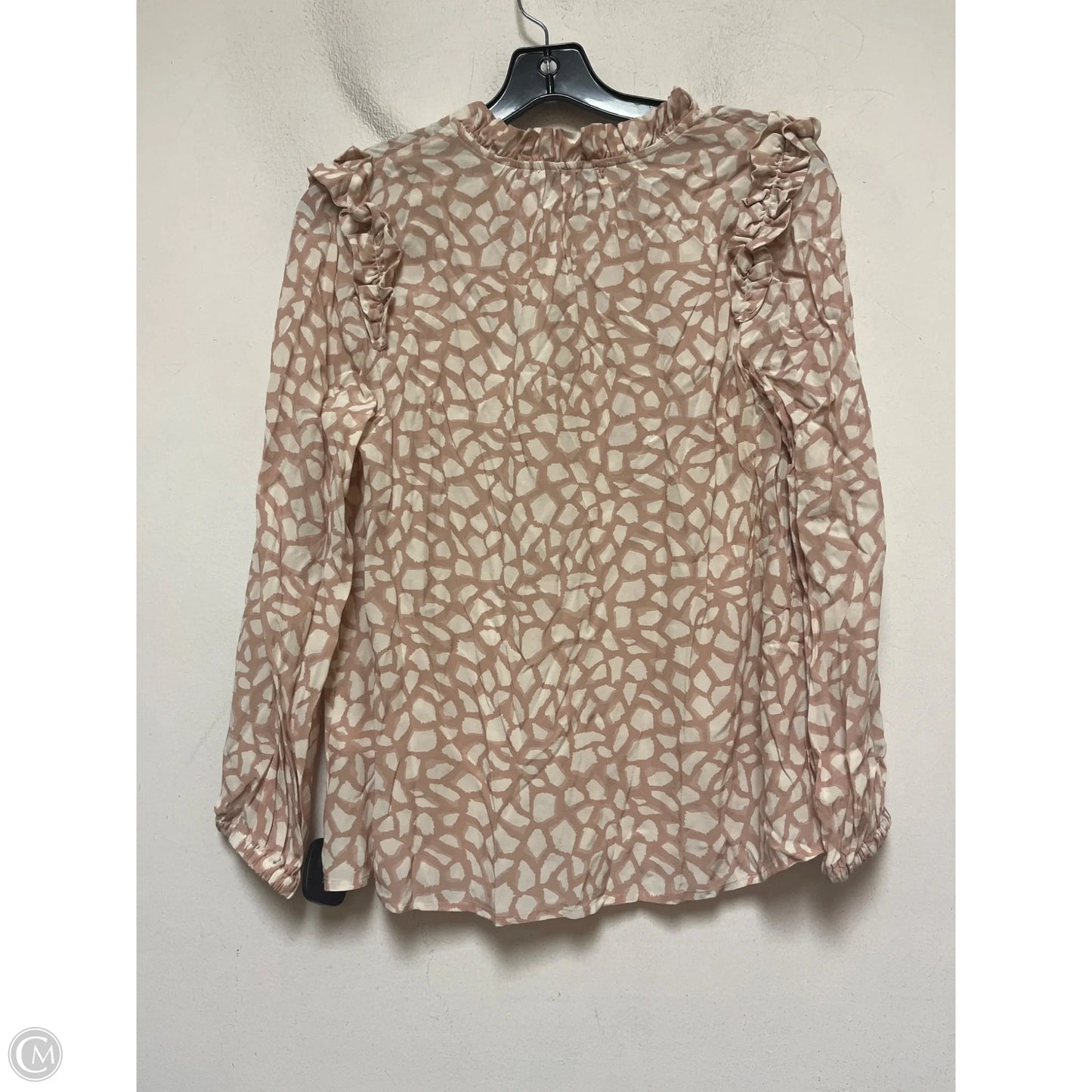 Top Long Sleeve By Vineyard Vines In Tan, Size: Xs