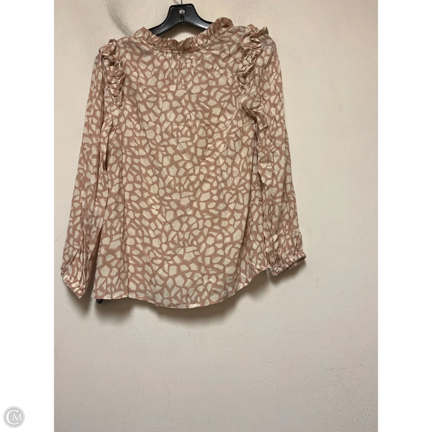 Top Long Sleeve By Vineyard Vines In Tan, Size: Xs