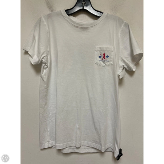 Top Short Sleeve Basic By Vineyard Vines In White, Size: S