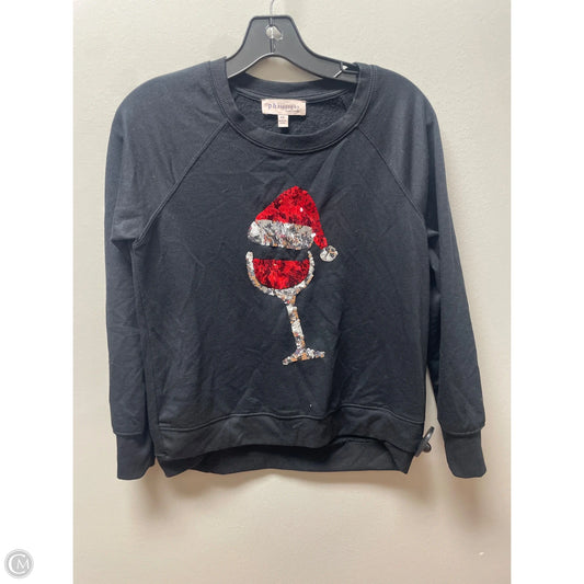 Top Long Sleeve By Philosophy In Black, Size: Xs