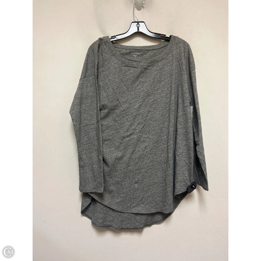 Top Long Sleeve Basic By Eileen Fisher In Grey, Size: L