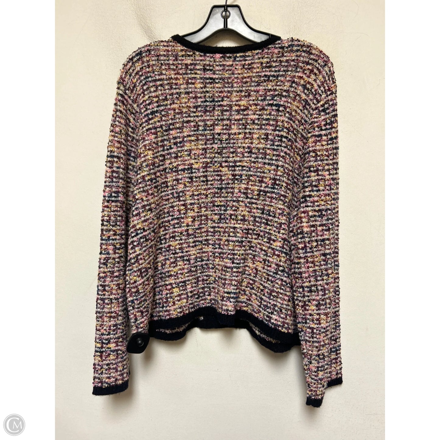 Sweater Cardigan By Talbots In Multi-colored, Size: Xl