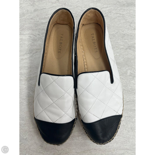 Shoes Flats By Talbots In Black & White, Size: 9.5