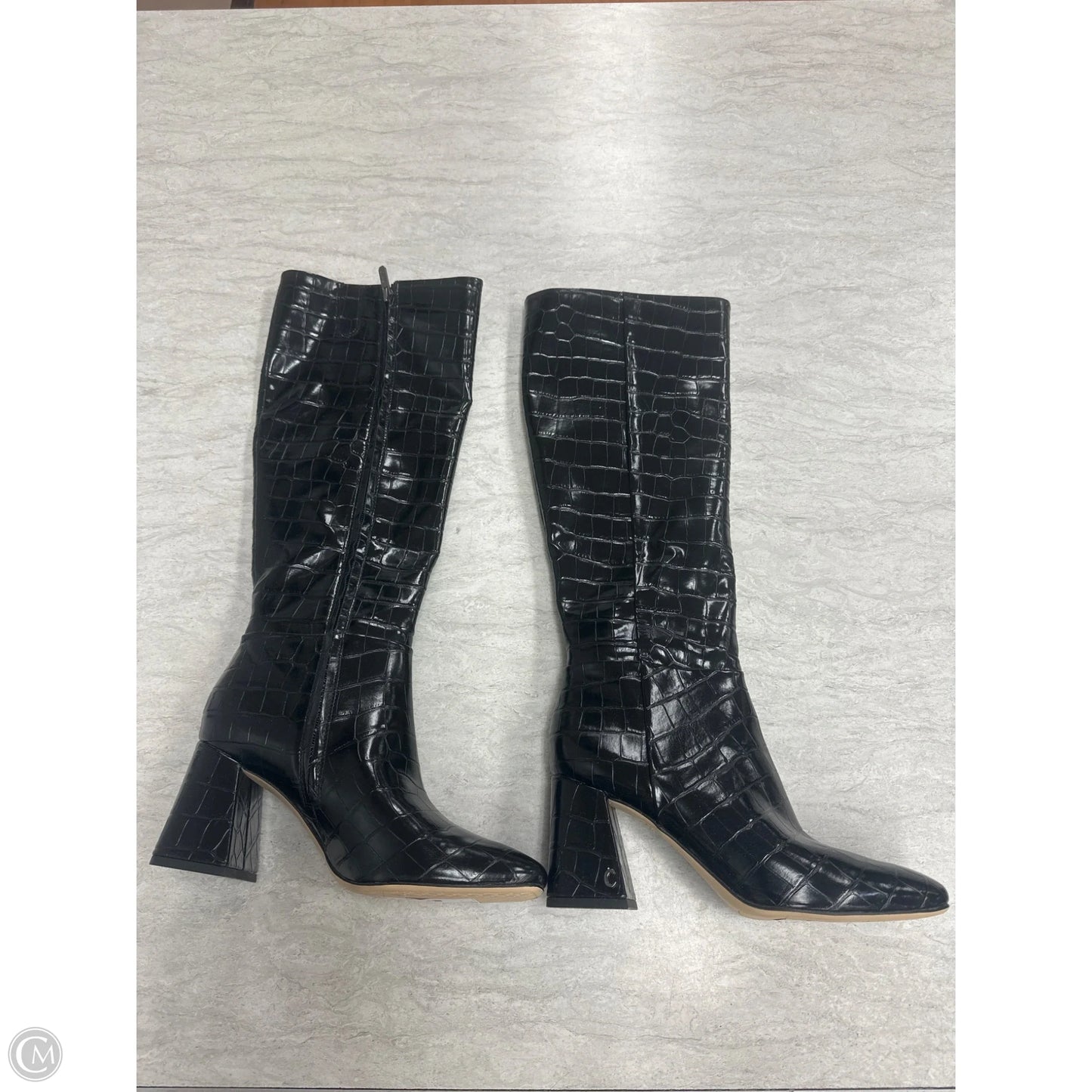 Boots Knee Heels By Sam Edelman In Black, Size: 8