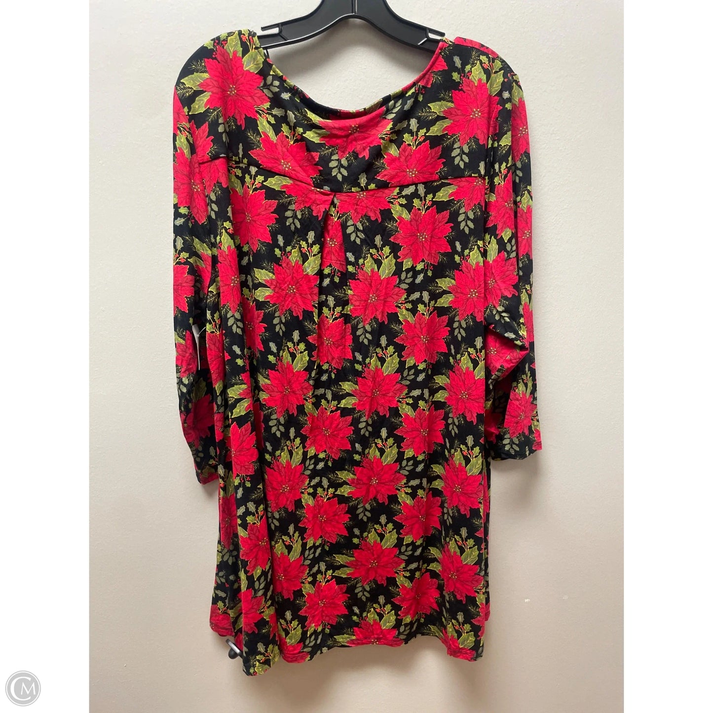 Top Long Sleeve By Clothes Mentor In Floral Print, Size: 3x