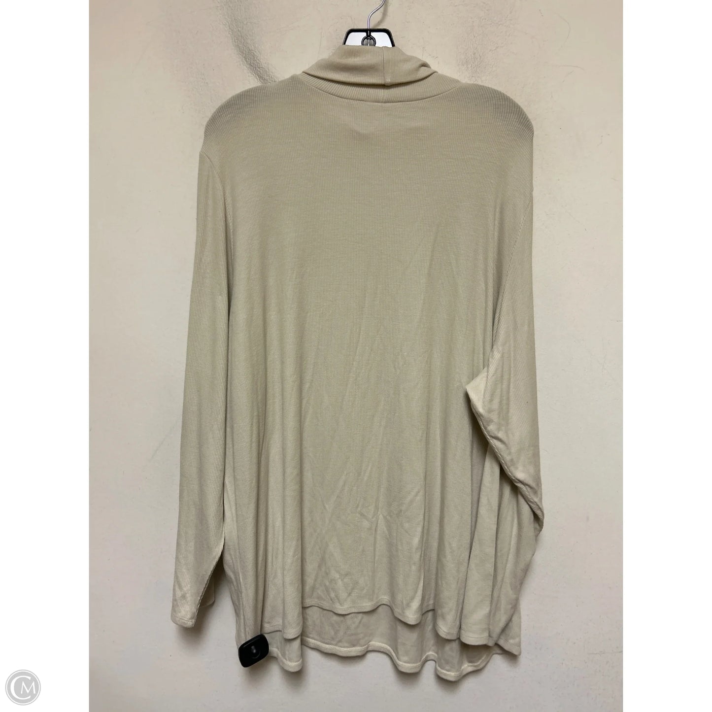 Top Long Sleeve By Dex In Tan, Size: 3x