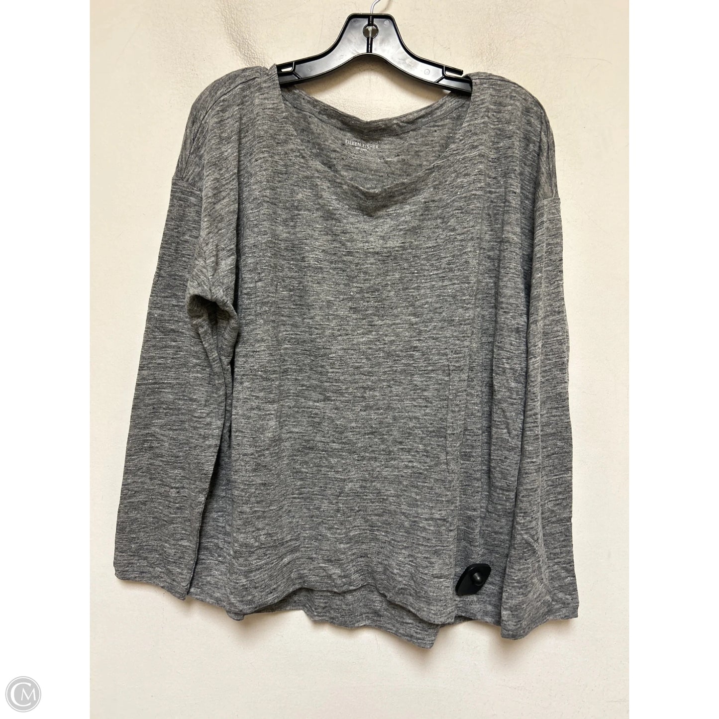 Top Long Sleeve By Eileen Fisher In Grey, Size: L