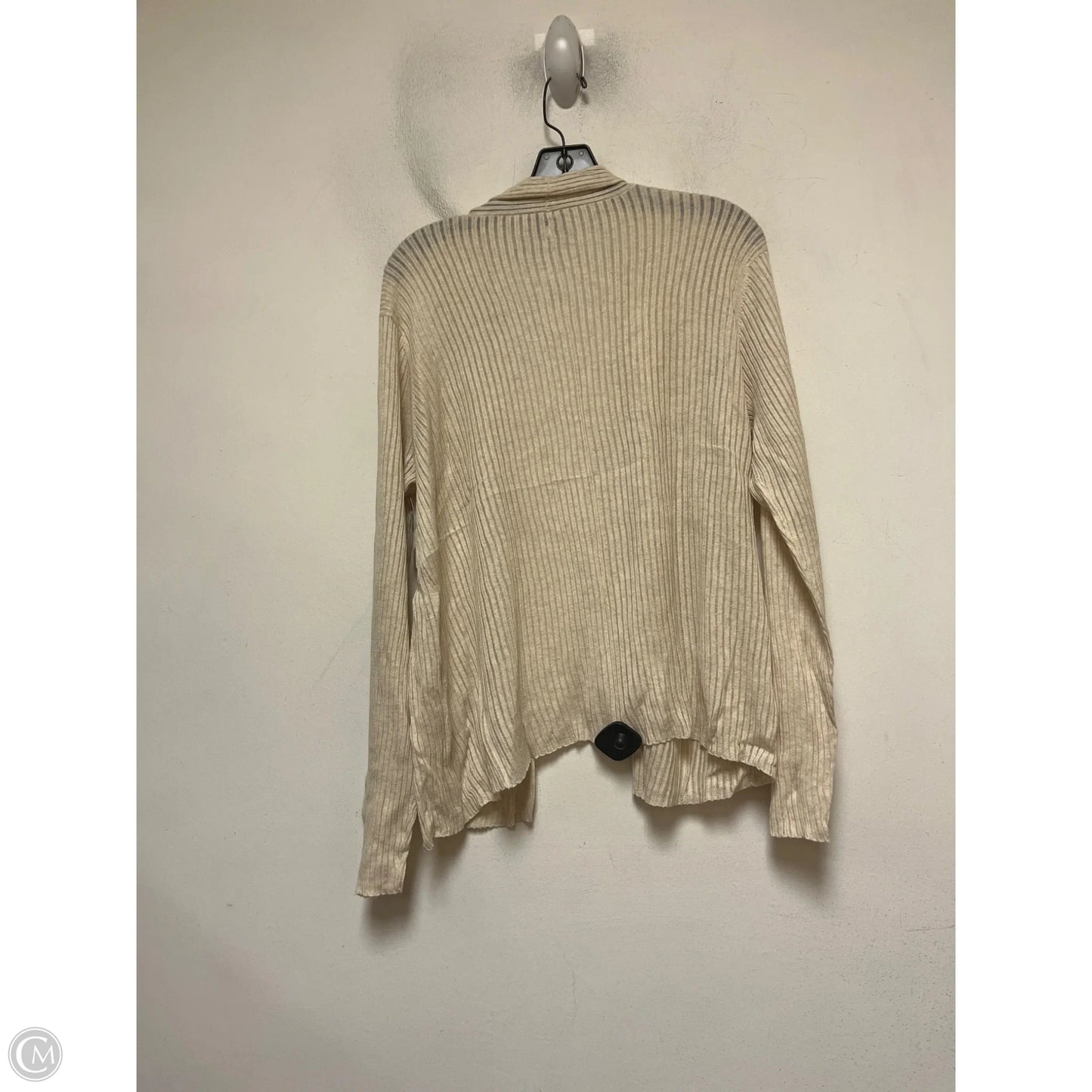 Sweater Cardigan By Eileen Fisher In Tan, Size: Xl