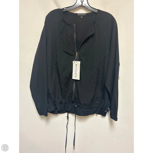 Athletic Jacket By Athleta In Black, Size: L