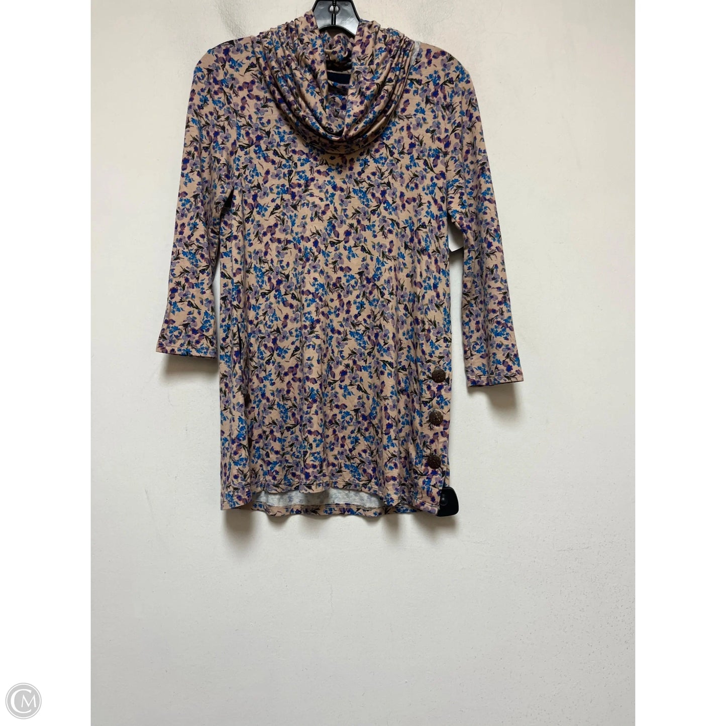 Top Long Sleeve By Cupio In Floral Print, Size: S