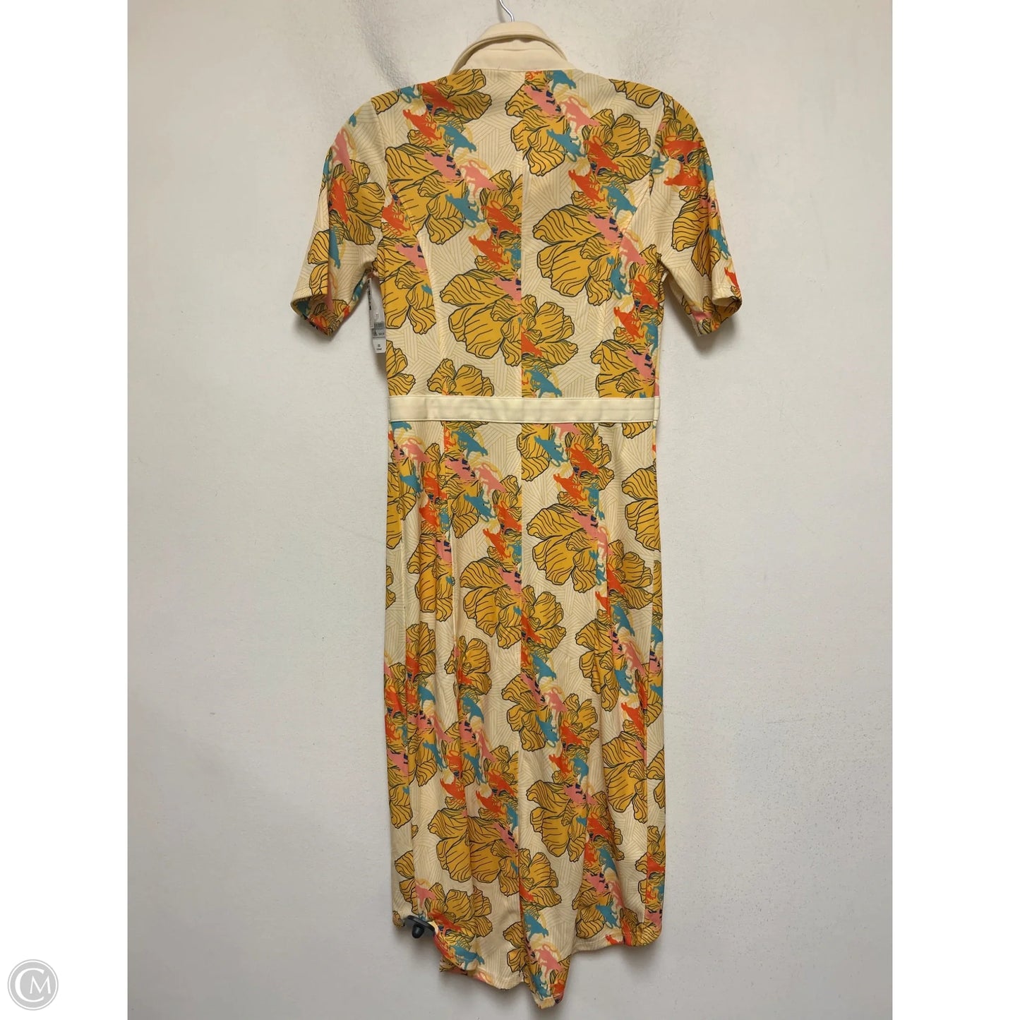 Dress Casual Midi By Walt Disney In Tan & Yellow, Size: Xs
