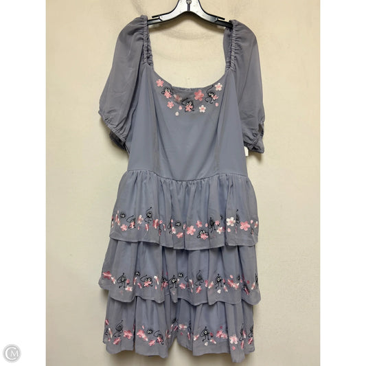 Dress Casual Short By Clothes Mentor In Purple, Size: 3x