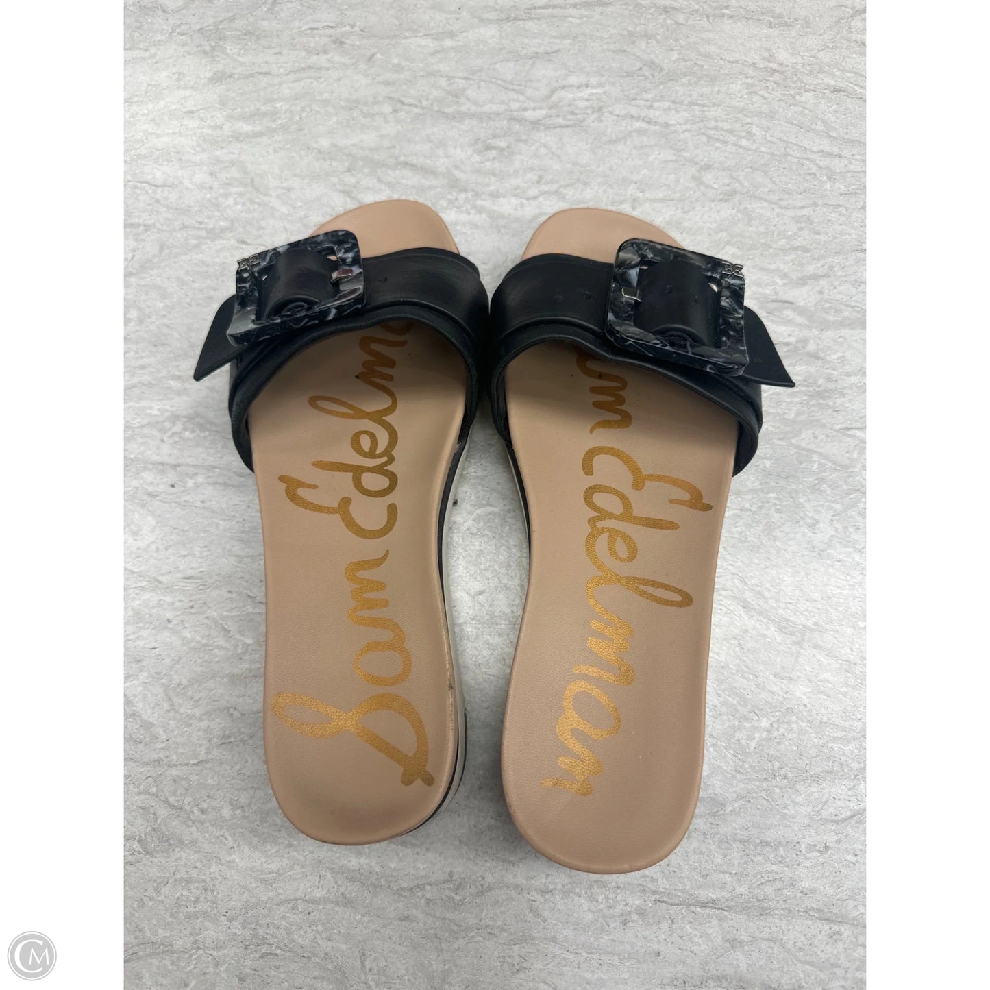 Sandals Flats By Sam Edelman In Black & Tan, Size: 6.5