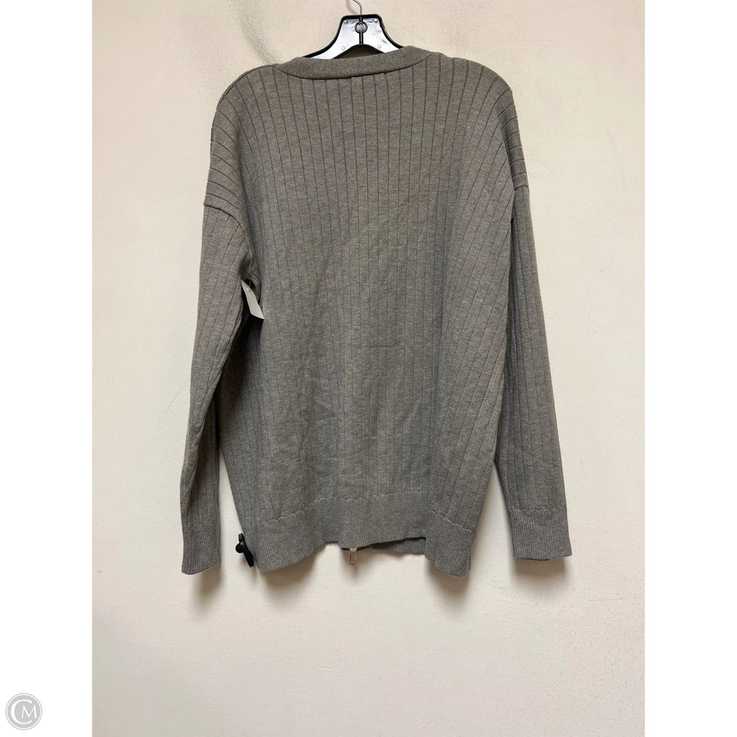 Sweater Cardigan By Clothes Mentor In Grey, Size: S
