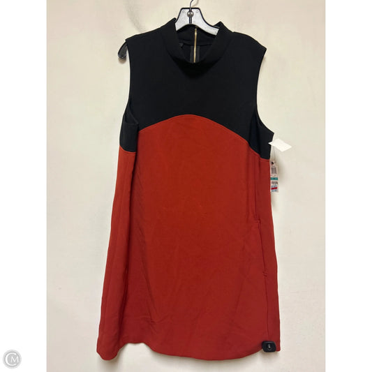 Dress Casual Midi By Alfani In Black & Orange, Size: Xl