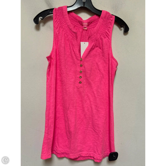 Top Sleeveless Designer By Lilly Pulitzer In Pink, Size: S