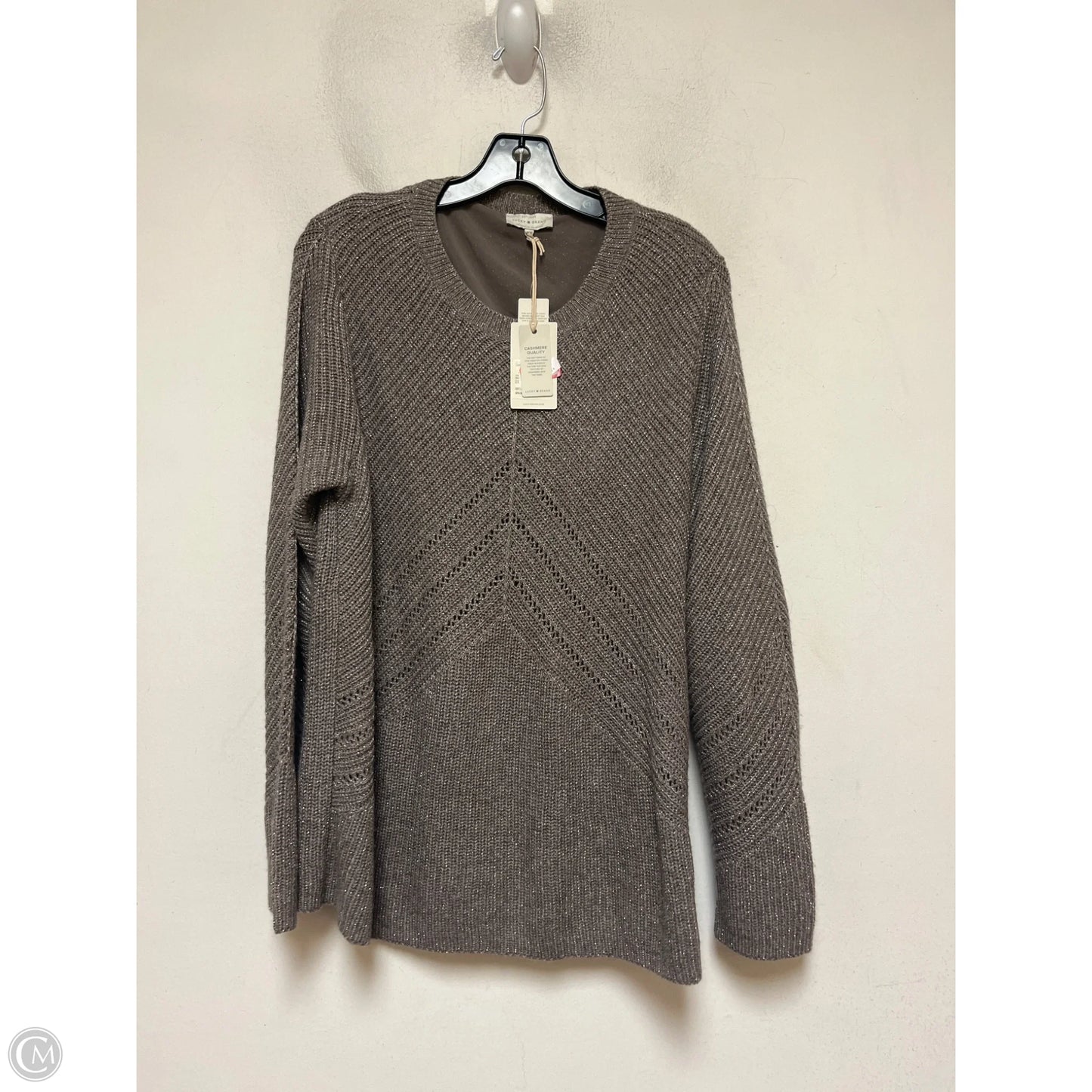 Sweater By Lucky Brand In Taupe, Size: 2x