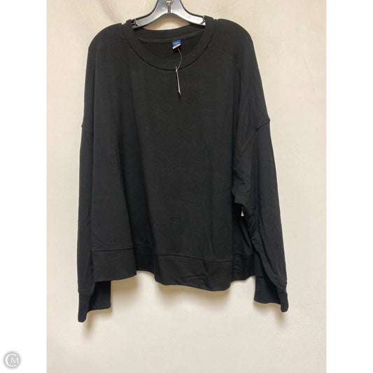 Top Long Sleeve Basic By Old Navy In Black, Size: 3x