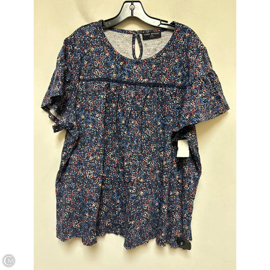 Top Short Sleeve By Lane Bryant In Floral Print, Size: 2x