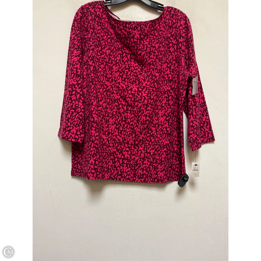 Top Short Sleeve Basic By Talbots In Pink, Size: Xl