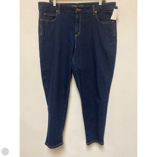 Jeans Designer By Michael Kors In Blue Denim, Size: 18
