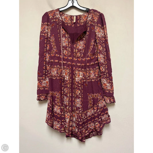 Dress Casual Short By Free People In Purple, Size: Xs