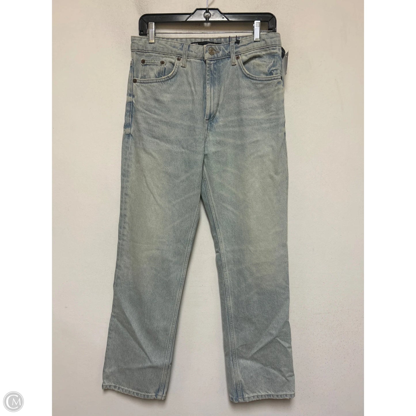 Jeans Straight By Zara In Blue Denim, Size: 8