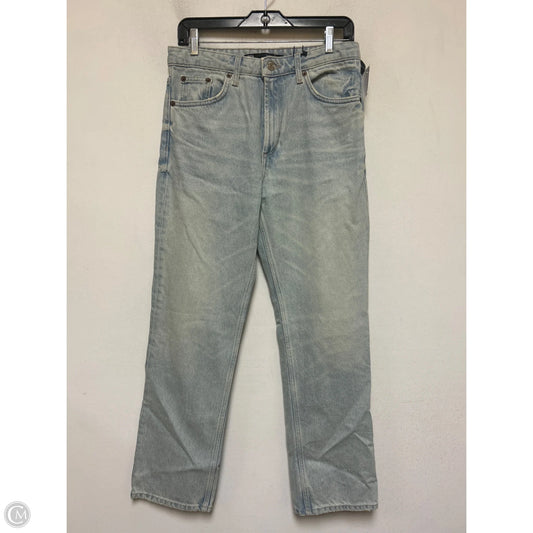 Jeans Straight By Zara In Blue Denim, Size: 8