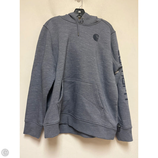 Sweatshirt Hoodie By Carhartt In Blue, Size: 1x