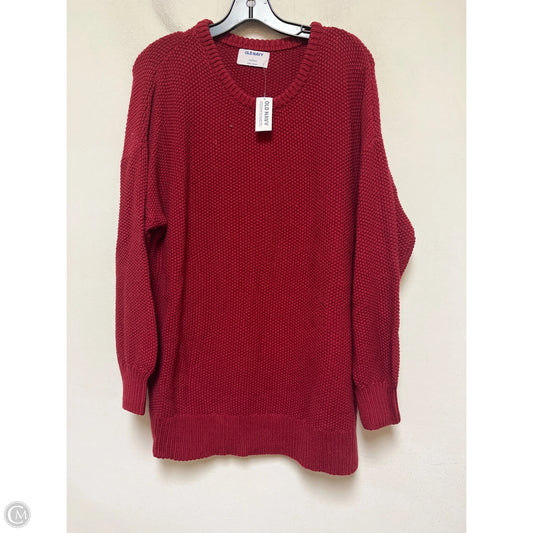Sweater By Old Navy In Red, Size: L